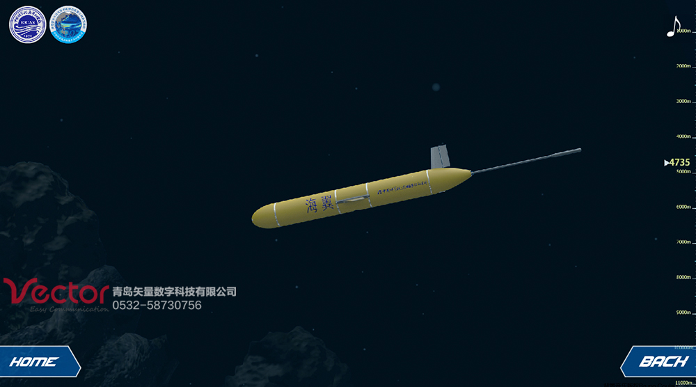 水下滑翔機觀測系統(tǒng)動畫（海翼）